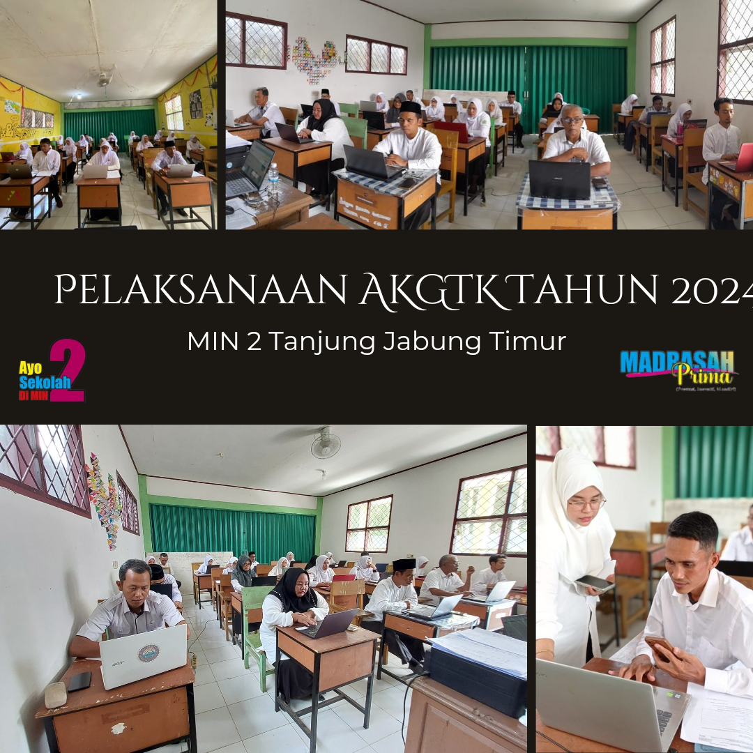 Hari ini, Kepala Madrasah dan Guru Kelas MIN 2 Tanjung Jabung Timur Ikuti Asesmen Kompetensi GTK Madrasah 2024 