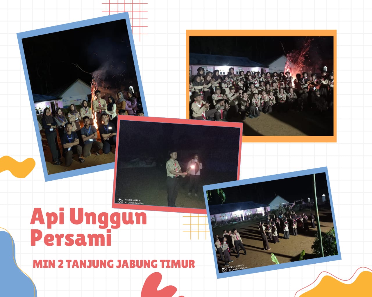 Puncak Persami MIN 2 Tanjung Jabung Timur, Upacara Api Unggun