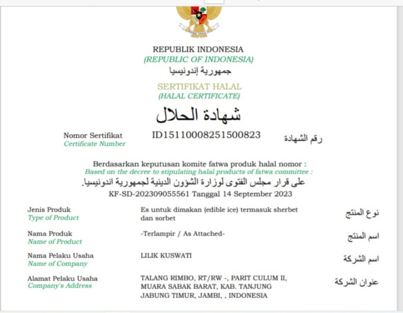 Jajanan Kantin MIN 2 Tanjung Jabung Timur Lolos Sertifikasi Halal, Wujudkan Konsumsi Aman dan Sehat