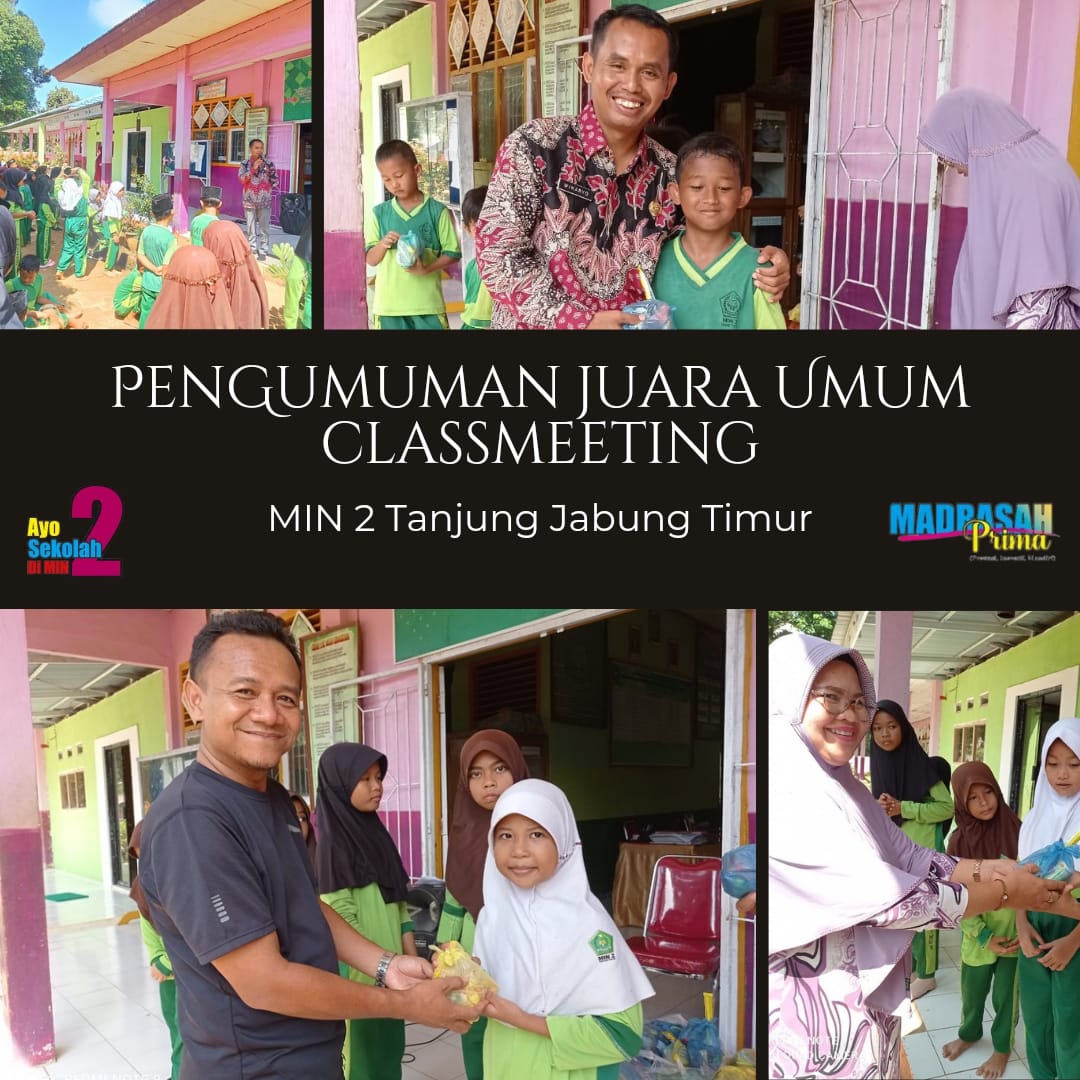 Dominasi 5 Cabang Perlombaan, Kelas V B Juara Umum Classmeeting 