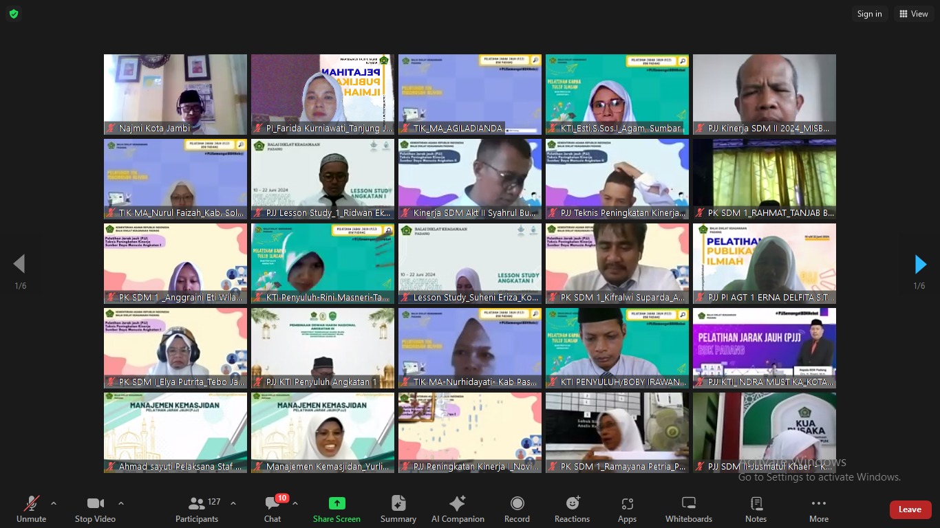 Guru MIN 2 Tanjung Jabung Tmur Ikuti Diklat Publikasi Ilmiah