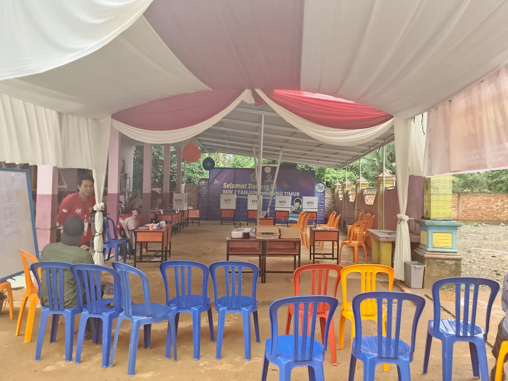 Partisipasi Sukseskan Pemilukada Tahun 2024, Halaman MIN 2 Tanjung Jabung Timur Jadi Lokasi TPS