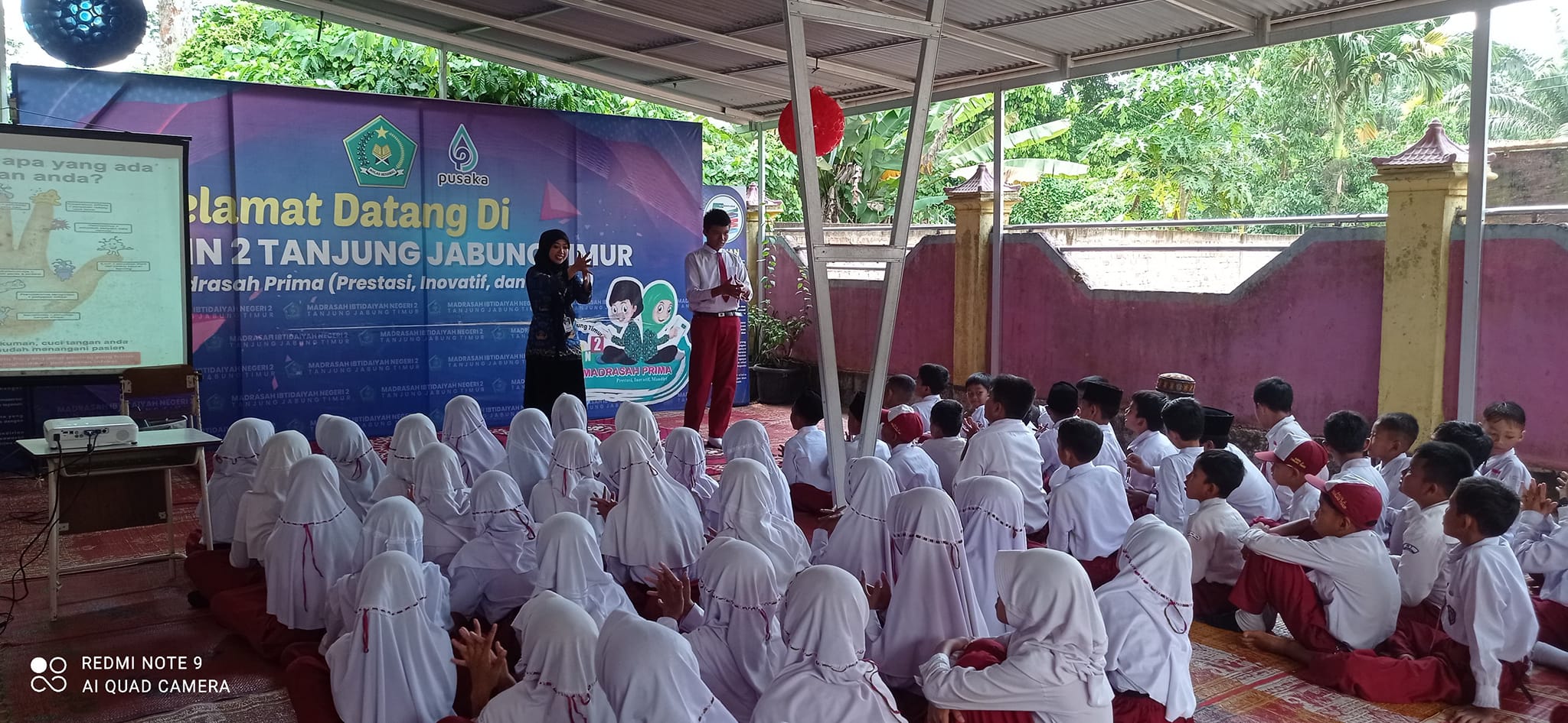 SOSIALISASI PHBS OLEH PUSKESMAS KECAMATAN MAURA SABAK BARAT DI MIN 2 TANJUNG JABUNG TIMUR